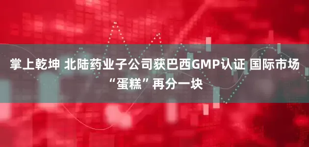 掌上乾坤 北陆药业子公司获巴西GMP认证 国际市场“蛋糕”再分一块